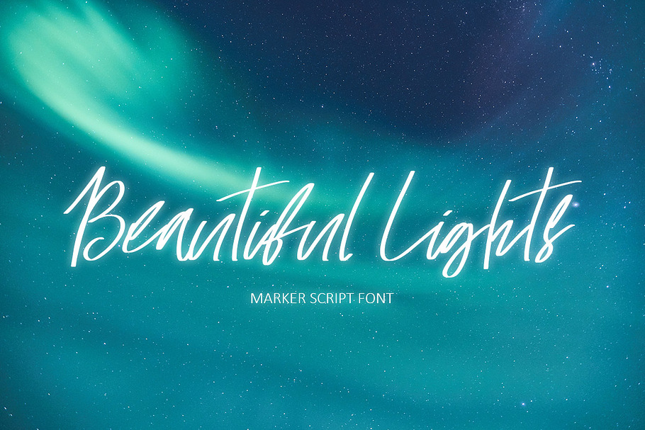 Beautiful Lights Script Font