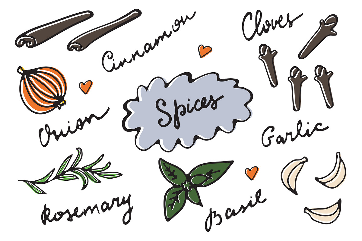 Spices graphics and patterns in Illustrations - product preview 8