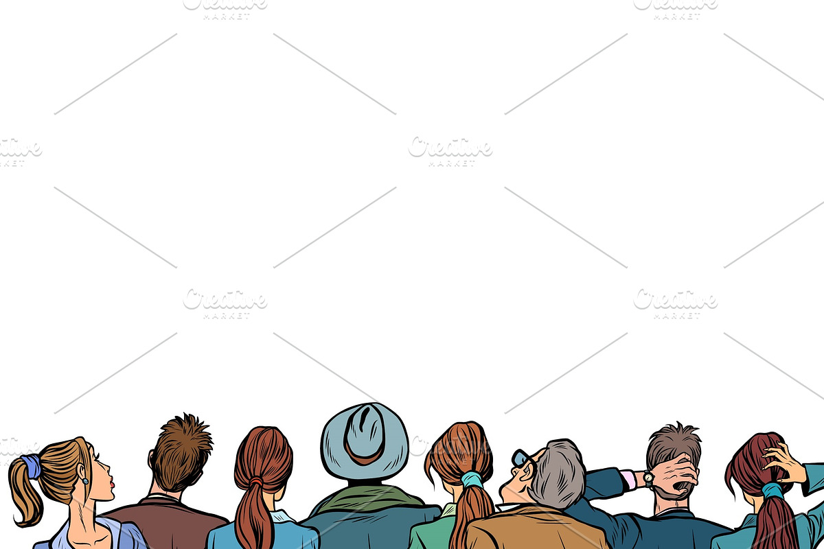 people audience background lecture back in Illustrations - product preview 8