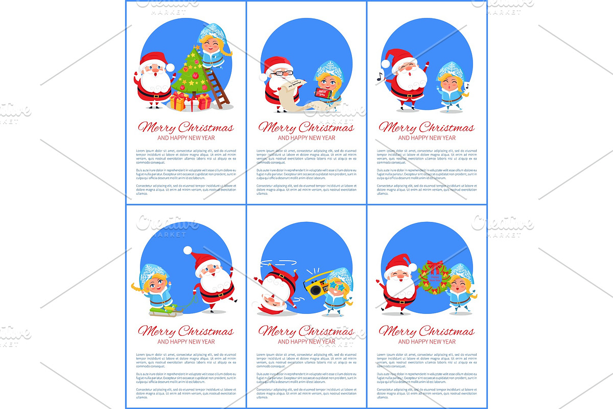 Merry Christmas Santa, Maiden Vector Illustration in Objects - product preview 8