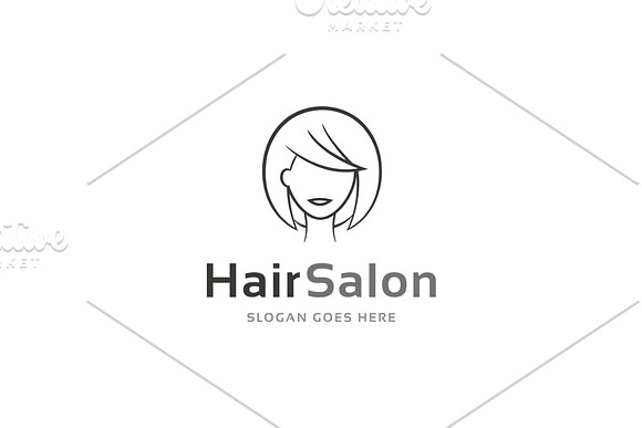 Hair Salon Logo in Logo Templates - product preview 2
