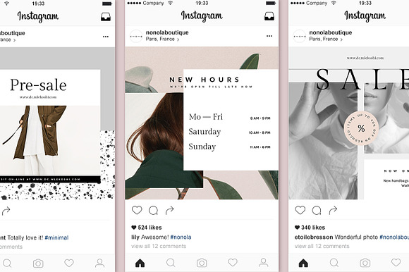 Social Media Kit Ladypreneur • Renée in Instagram Templates - product preview 2