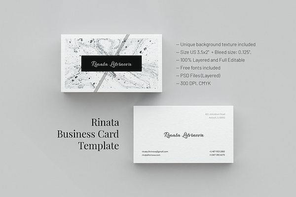 Rinata. Business Card Template