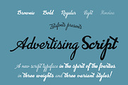 Advertising Script - 5 fonts