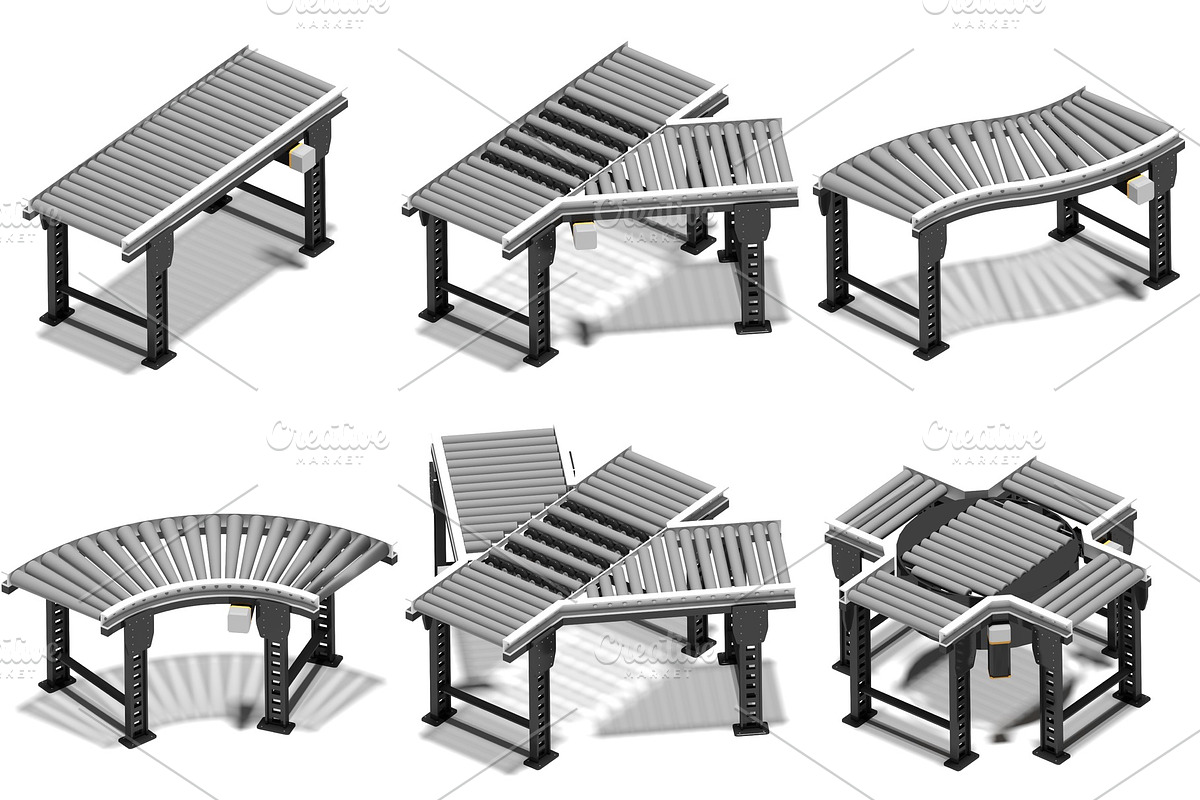 Conveyors in Illustrations - product preview 8