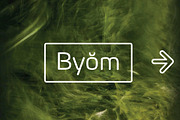 Byom - 4 fonts + 1 icons set