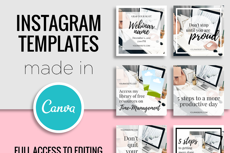 Instagram Templates Made In Canva in Instagram Templates - product preview 8