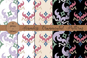 ORNAMENTAL seamless patterns and PNG