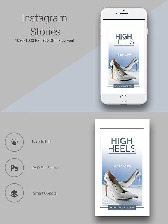 Shoes Shop Instagram Stories in Instagram Templates - product preview 6