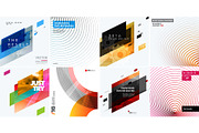 Abstract vector design elements for graphic layout