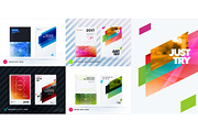 Mega set of design of business vector template, brochure