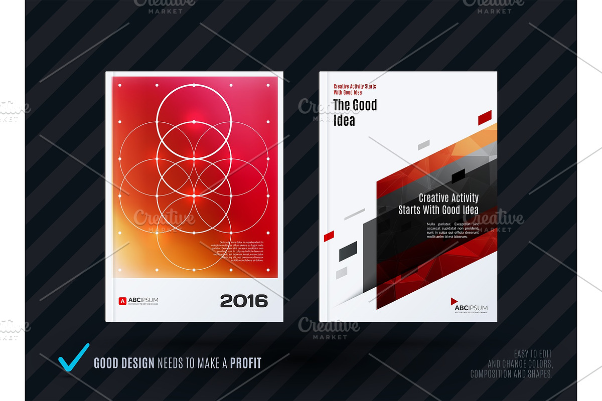 Abstract design of business vector template in Illustrations - product preview 8
