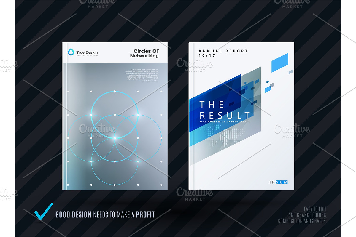 Abstract design of business vector template in Illustrations - product preview 8