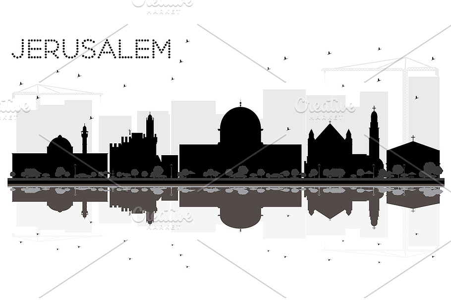 Jerusalem Israel City in Illustrations - product preview 8