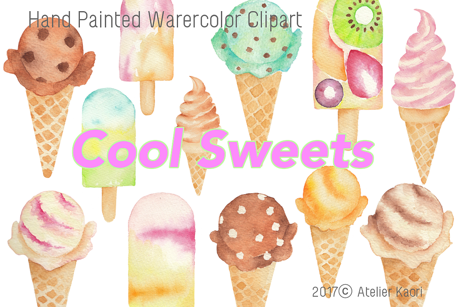 Cool Sweet / Ice Cream Clipart in Illustrations - product preview 8