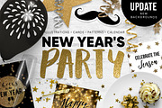 New Year's  party set