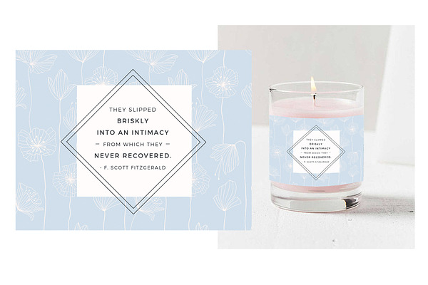 Love Quote Candle Label Template