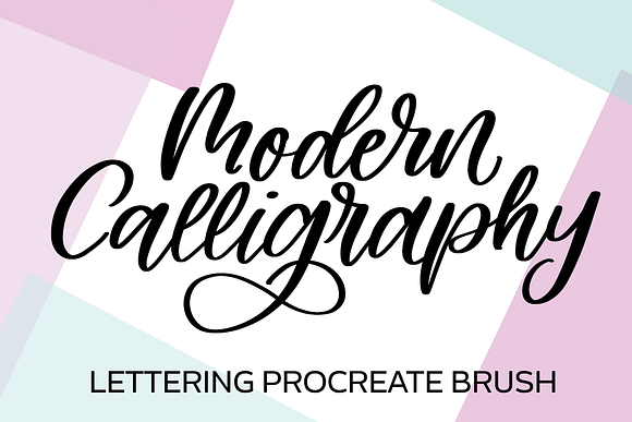 Modern Calligraphy Procreate Brush in Photoshop Brushes - product preview 1