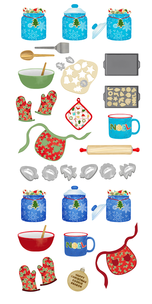 Christmas Cookies & Holiday Clip Art in Graphics - product preview 6