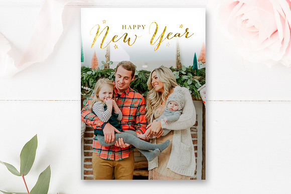 New Years Card Template in Card Templates - product preview 1
