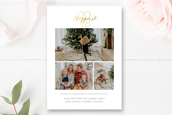 New Years Card Template in Card Templates - product preview 2