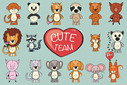 Cute Team | Animals clipart creator