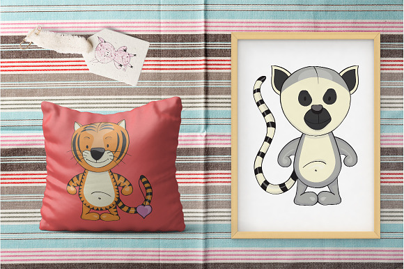 Cute Team | Animals clipart creator in Illustrations - product preview 5