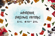 Watercolor Christmas Pattern