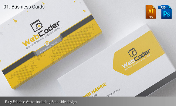 Branding Identity for Web Agency in Branding Mockups - product preview 1