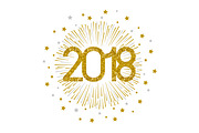 2018 gold firework design