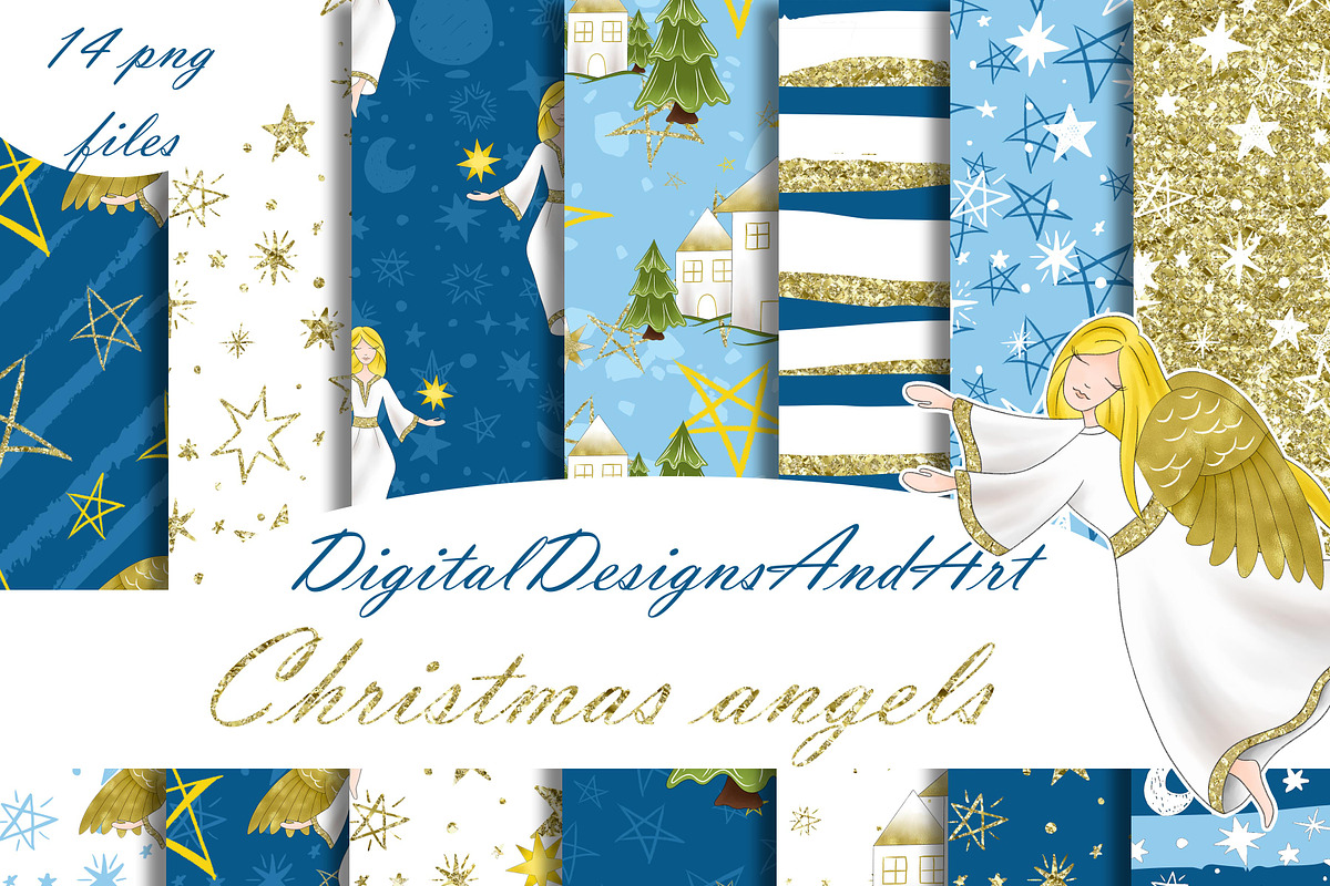 Christmas angels in Patterns - product preview 8