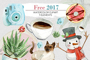 Watercolor Free 2017 Clipart