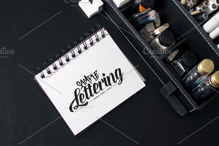 Lettering & Drawing Mockup Set 2 in Product Mockups - product preview 8
