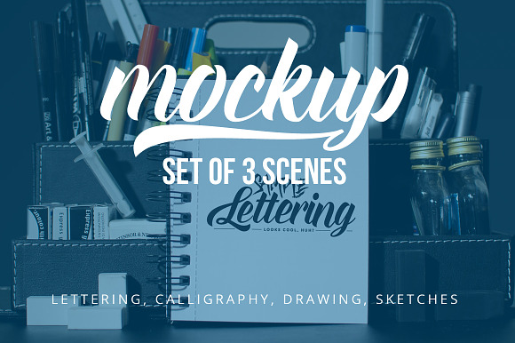 Lettering & Drawing Mockup Set 2 in Product Mockups - product preview 3