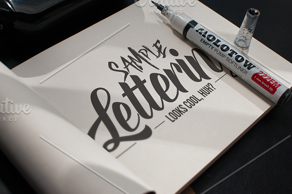 Lettering & Drawing Mockup Set in Product Mockups - product preview 1