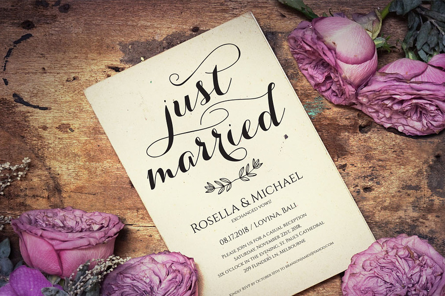 Elepoment Invitation template SHR389 in Wedding Templates - product preview 8