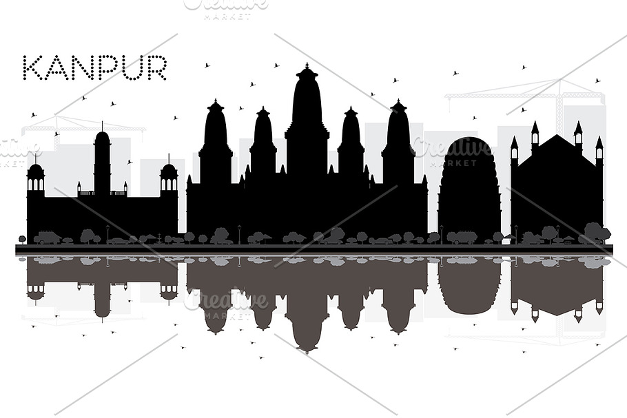 Kanpur India City skyline in Illustrations - product preview 8