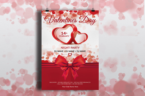 Valentines Party Flyer -V725