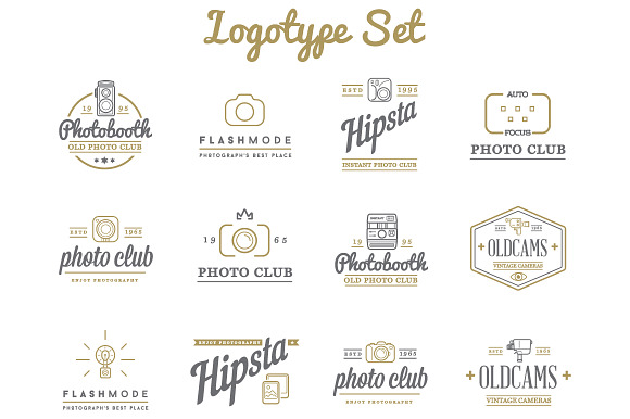 Awesome Photo Icons and Logo Set in Camera Icons - product preview 3