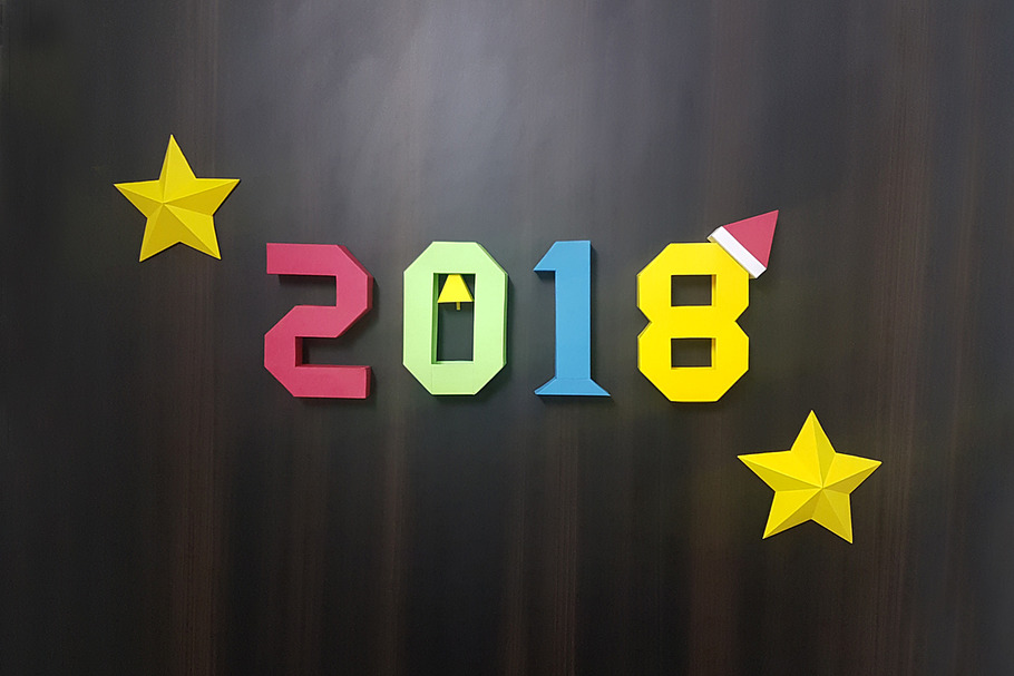 DIY 2018 Wall art - 3d Papercraft in Templates - product preview 8