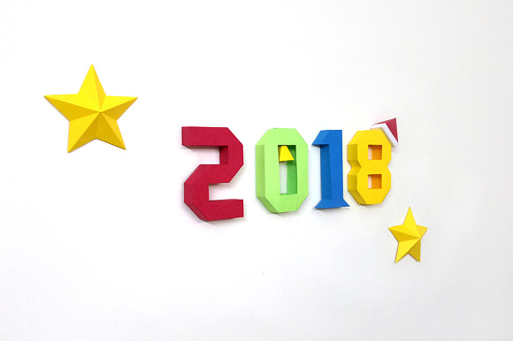 DIY 2018 Wall art - 3d Papercraft in Templates - product preview 4