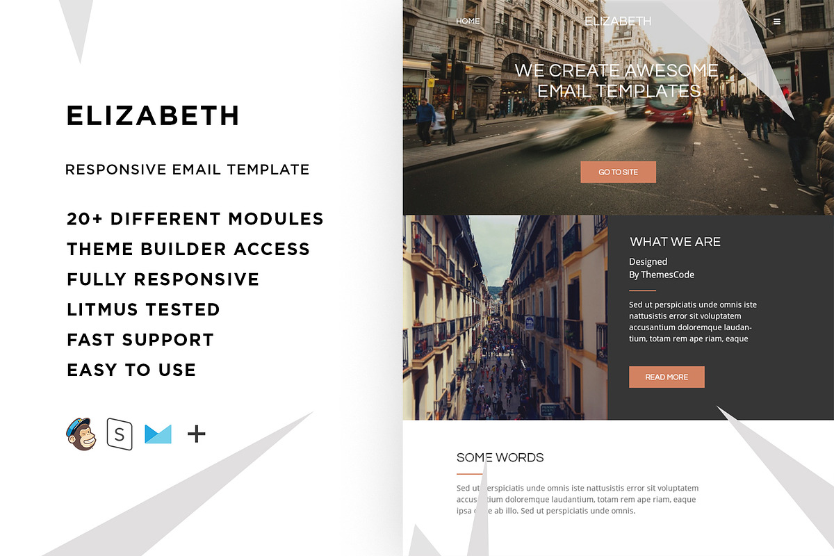 Elizabeth – Email template in Mailchimp Templates - product preview 8