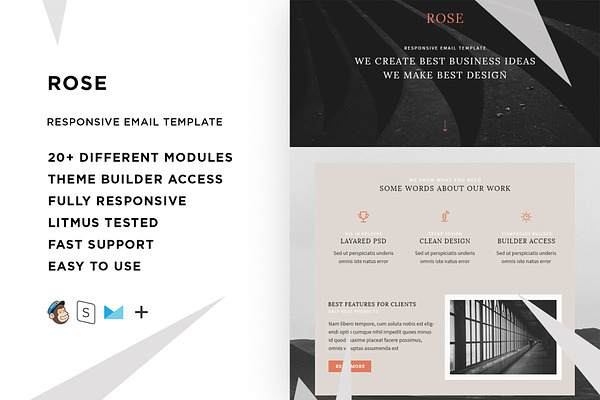 Rose – Responsive Email template