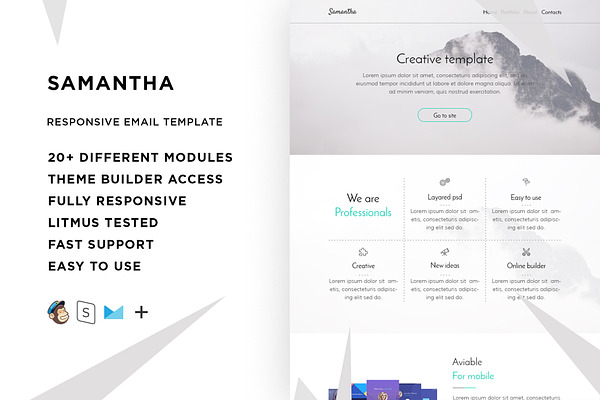 Samantha – Responsive Email template