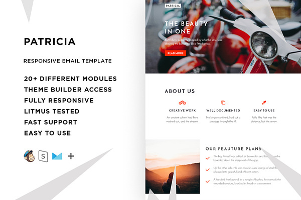 Patricia – Responsive Email template