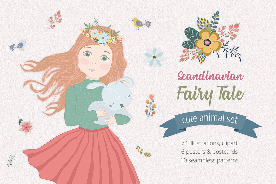 Scandinavian Fairy Tale Illustration in Illustrations - product preview 8