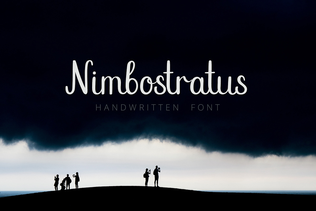 Nimbostratus in Script Fonts - product preview 8
