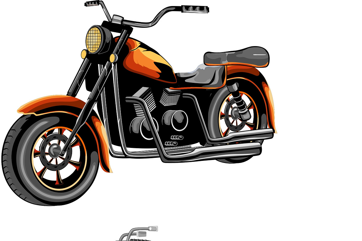 Motorbikes vector in Illustrations - product preview 8