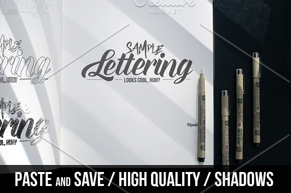 Lettering & Drawing Mockup Set 3 in Product Mockups - product preview 1