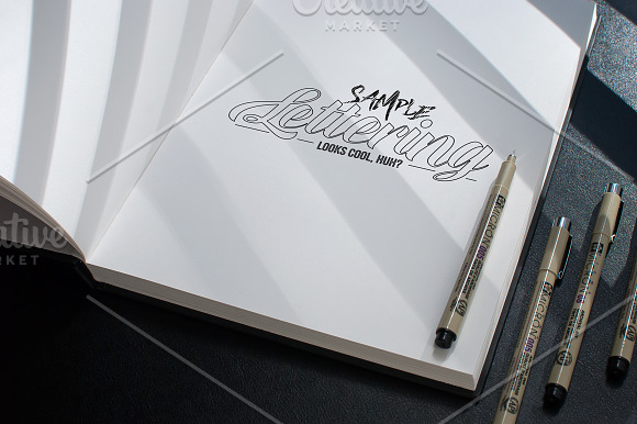 Lettering & Drawing Mockup Set 3 in Product Mockups - product preview 2